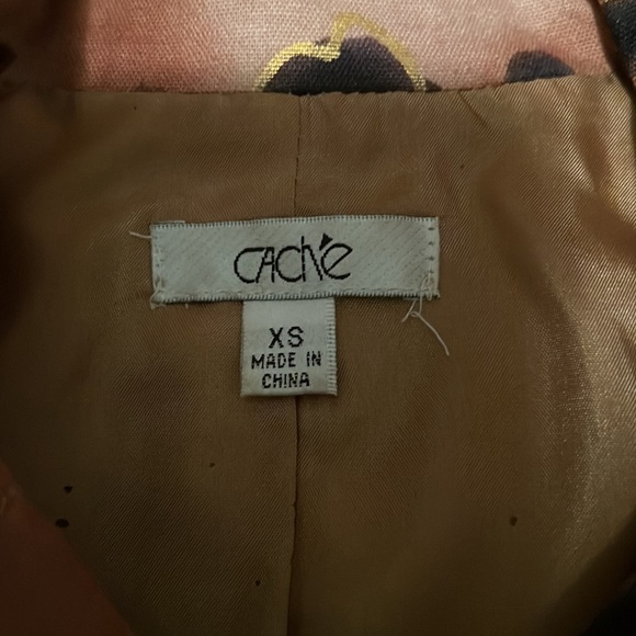 Cache Women’s Leopard Print Button Down Jacket With Removable Belt. Size XS - Picture 5 of 8